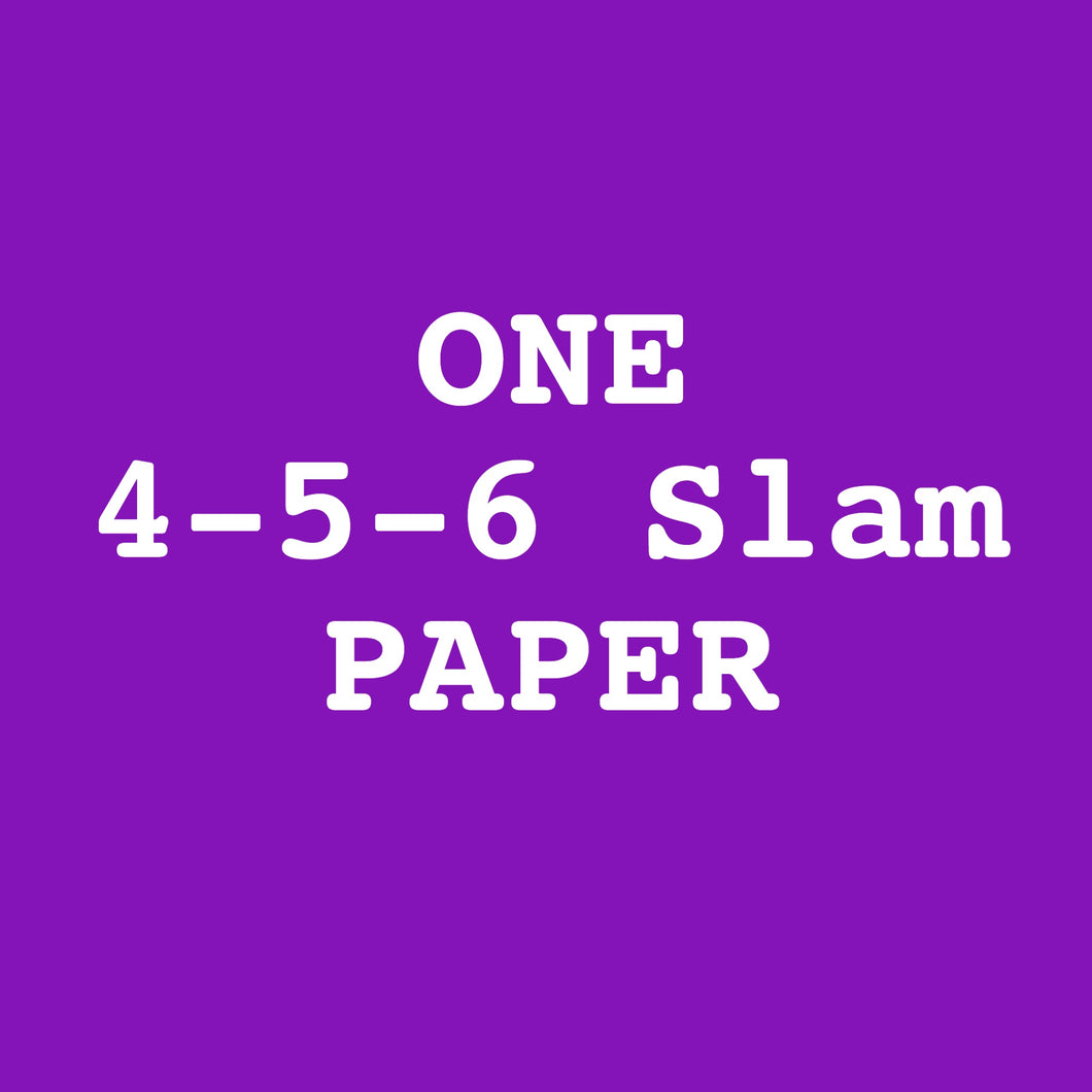 4-5-6 Paper Special